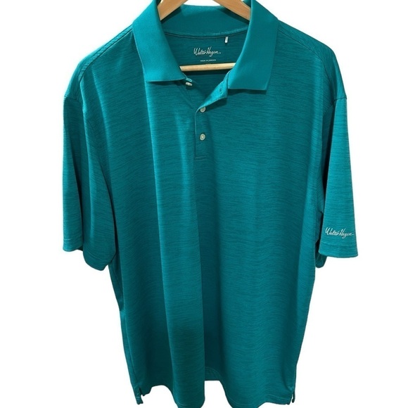 Walter Hagen Men’s classic Green short sleeve 3 button polo shirt size XXL - Picture 1 of 7